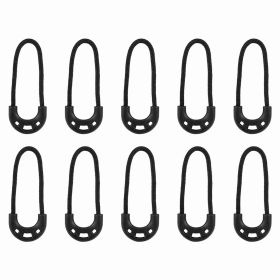 10pcs/bag EDC Black Small Zipper Pulls Cord Rope For Outdoor Travel Clothing Backpack Accessory (Option: as picture)