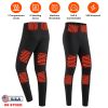 Winter Heated Pants for Men Women with 12 Heating Zones 5V USB Powered Heating Trouser with 3 Heating Levels Machine Washable for Outdoor Winter Activ