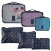 9Pcs Clothes Storage Bags Water-Resistant Travel Luggage Organizer Clothing Packing Cubes for Blouse Hosiery Stocking Underwear